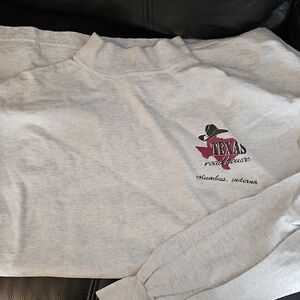 Gray Texas Roadhouse Mock T heavy Duty T shirt